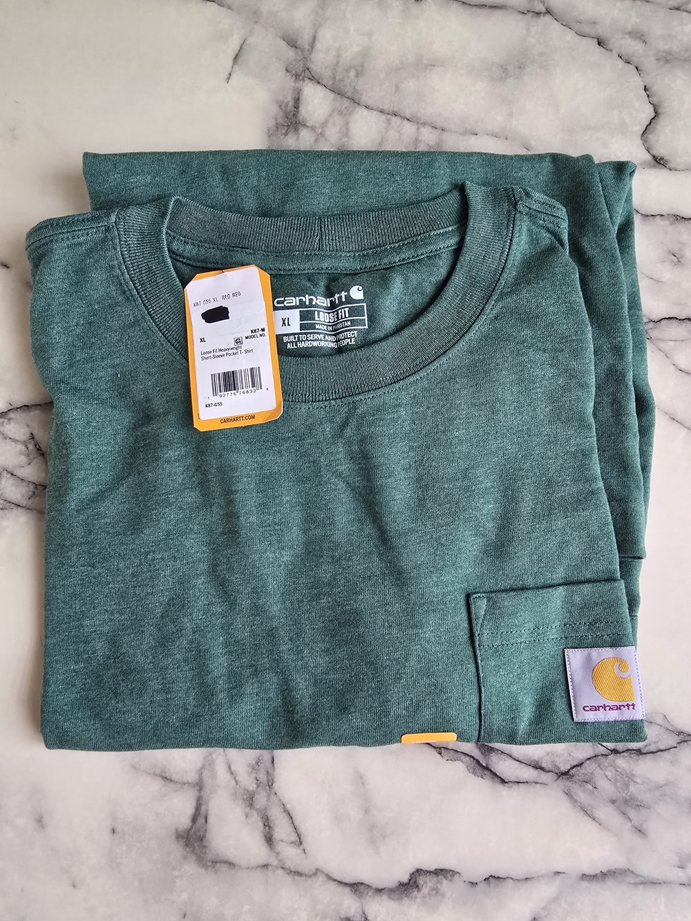Carhartt Teal Green Pocket Tee